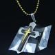 Fashion Top Trendy Stainless Steel Cross Necklace Pendant LPC399