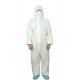 PPE Type5/6 White MP Chemical Protective Anti Dust Disposable Jumpsuit With Hood