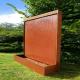 Landscape Corten Steel Water Feature Customizable Unique Design Outdoor