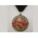 Custom Bronze Enamel Jiu Jitsu Medals , Die Casting Souvenir Zinc Alloy Canada Medals