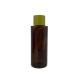 100ml Amber PET Bottle PCR Cosmetic Packaging UV Proof With White Gasket