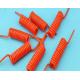 Flame Retardant 6 Core 22AWG Spiral Power Cable Bright Orange