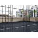 Q235 868 Double Wire Welded Fence Black Vinyl Coated Welded Wire Fencing