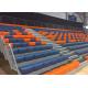 Electrically Movable Modular Grandstands With Customized Seat Color Matching