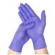 Comfortable Disposable Medical Gloves Purple Color Latex Exam Gloves