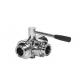 1 Inch Stainless Steel Sanitary Valves  3 Way Sanitary Ball Valve PTFE Sealing Material For Food Line