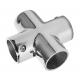AISI316 Stainless Steel 90 Degree Cross Tee Connector for Marine Hardware Rail Connection