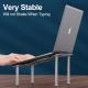 3.0mm Thick Height Adjustable Laptop Table , 614g Laptop Riser Stand