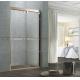 Clear / Frosted Tempered Glass Shower Enclosures Rose Gold Double Moving Door for Home