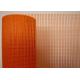 Plain 160g 5x5mm Fiber Glass Mesh Orange Fiberglass Mesh Reinforced For Wall