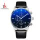 Fitness Stainless Steel Leather Watch Five Hands Water Proof 3 ATM