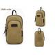 Male wear belt multi-function vertical hanging canvas Mobile phone bag