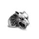 Men's Thailand Sterling Silver Vintage Wolf 925 Silver Ring (R6030807)