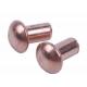 Brass Copper Round head solid rivet M5 M6 M8 Customized Yellow Gold solid rivets