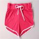 Pink Women'S Pull On Knit Shorts 92% Polyester 8% Spandex