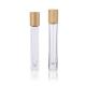 Lidded Bamboo Essential Oil Roller Bottles , Transparent ODM Wooden Roller Bottles