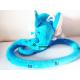 Plush Blue 120cm Elephant Toy Stuffed Soft Surface Easily Hang Small Eye Cool GIFT  NEW Interesting Present FOR KIDS