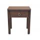 Solid Wood Hotel Bedside Tables One Drawers With Power Hub , Eco Friendly