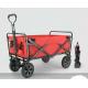 Outdoor Camping Folding Trolley Trailer with Four Wheels Green Multi-function Tool Cart