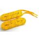 Durable Yellow White Color Custom Shoe Laces For Kids / Adult