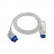 Jl-900p Spo2 Adapter Cable 14 Pin 2.4m Tpu Jacket Compatible For Nihon Kohden