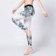 CPG Global Women's Fitness Legging Sport Running Pants Yoga  Flower Print  and Black Spots Super Slim HK30