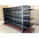 Cold Rolled Steel Supermarket Display Shelving With Perforated Back Panel