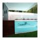 Prefab Houses Clear Shipping Container Swimming Pool with 40 Feet Steel Structure Frame