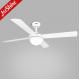 4 MDF Blade Modern Ceiling Fan LED Light 5 Speeds Remote Control For Bedroom