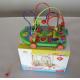 Wholesale Cheap Baby Colorful Fruit PUZ Circle Wire Wooden Bead Toy with Lovable Animal