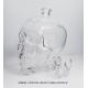 3000ml Cystal Head Vodka Glass Bottle /super flint glass material