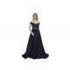Dark Blue Color Lace European Style Evening Dresses , Sweetheart Prom Party Dress