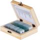Chicken Embryo Prepared Glass 25pcs Zoology Microscope Slides In Wooden Box