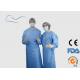 Dark Color Disposable Surgical Gown Reinforced SMS Material Knitted Cuff Type