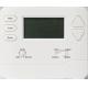White Programmable Room Thermostat Powered by Battery for Precise Temperature Control