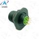 10 male pins Jam nut receptacle for MIL-DTL-38999 Series Ⅲ. D38999/24WC98PCN.PCB type.Olive green Cadmium