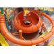 High Speed Space Bowl Water Slide Aqua Park Construction Red Yellow