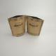 250g 500g Stand Up Zip Lock Black Kraft Paper Eco Friendly Instant Coffee Packaging Pouches With Customized Logo
