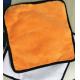 Orange Colorful Coral Fleece 200gsm Suede Car Cleaning Cloth 30*30cm 400gsm