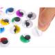 Multi-colored assorted colors plastic adhesive back sticky back googly eyes wiggly eyes for hobbies and kids DIY craft