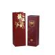 Custom red color cardboard wine paper gift red box with stamping