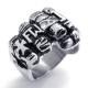 Tagor Jewelry Super Fashion 316L Stainless Steel Casting Rings Collection PXR031