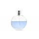 Frost Surface 50ml Round Perfume Bottle Tranparent Color Sliver / Goldeng Sprayer