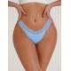 Seamless Lace Underwear For Women Stretchy Casual Thong Low Rise Bow Decor Bikini Panty
