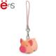 Mini Plastic Soft Pvc Keyrings Pig Shaped ISO CE Approved for Gift