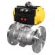 Adjustable Pneumatic Ball Valve / Segmented Ball Valve Stainless Steel Material