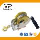 Trailer Winch with Wire and Hook, Trailer Winch with Belt and Hook, Single Trailer Winch,