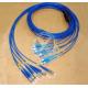 Multi-core armoured fiber optic patch cord Anti-rodents with Blue LSZH jacket