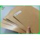 Polyethylene Coated 300G 350G Unbleached Brown Packaging Cardboard Sheet
