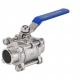 304 stainless steel three-piece welded ball valve Q61F-16P full diameter butt welded ball valve